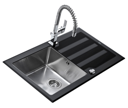 Nuevo fregadero Teka en cristal negro